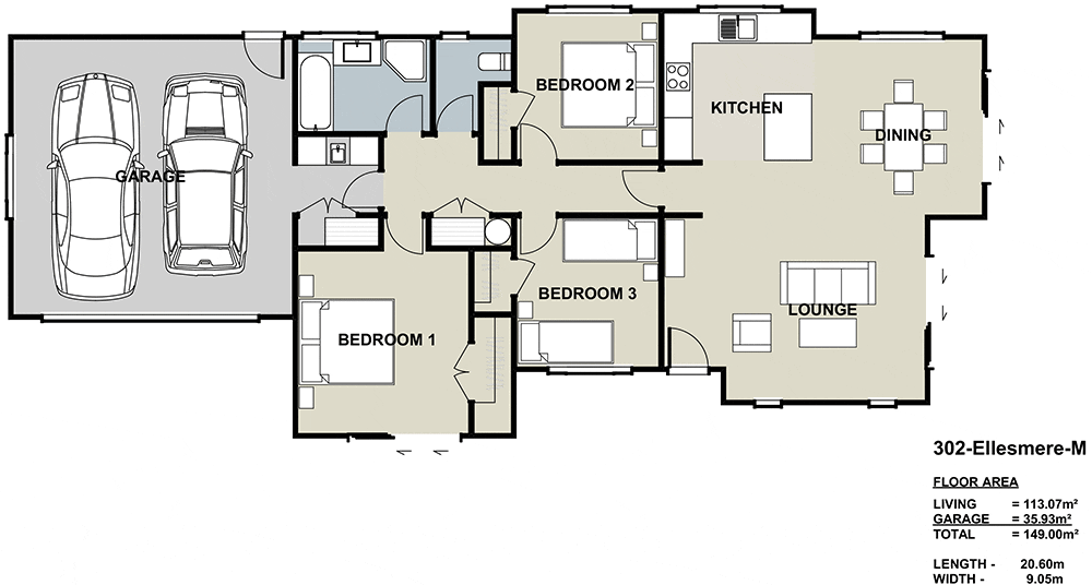 house designs, Barrington floor plan