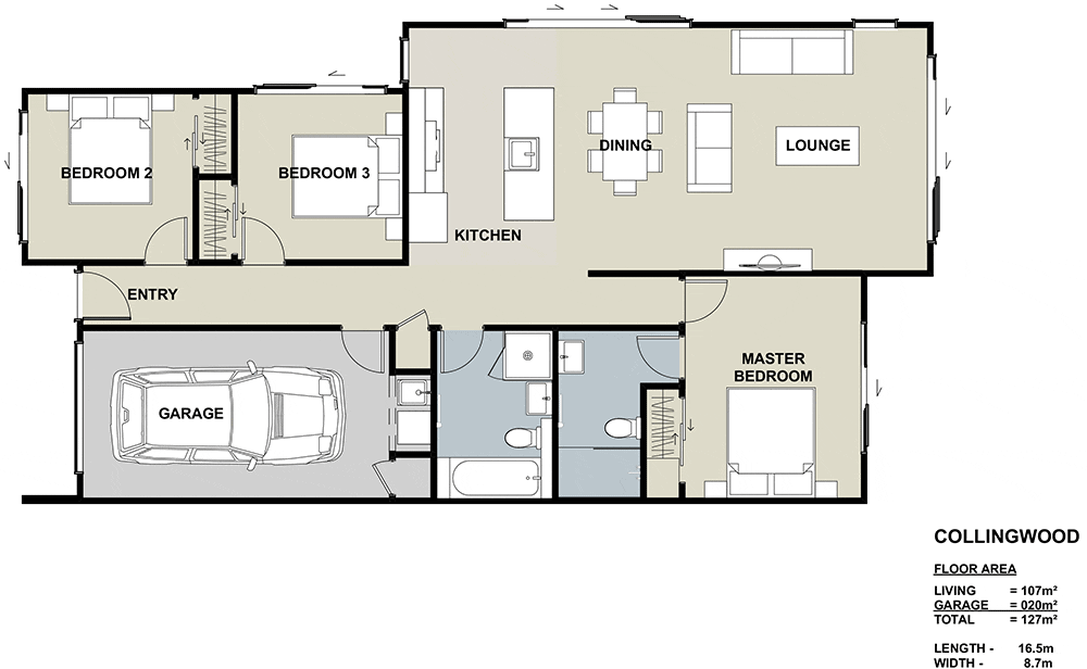 the Collingwood floor plan