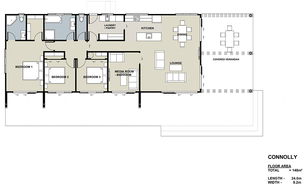 the Connolly floor plan