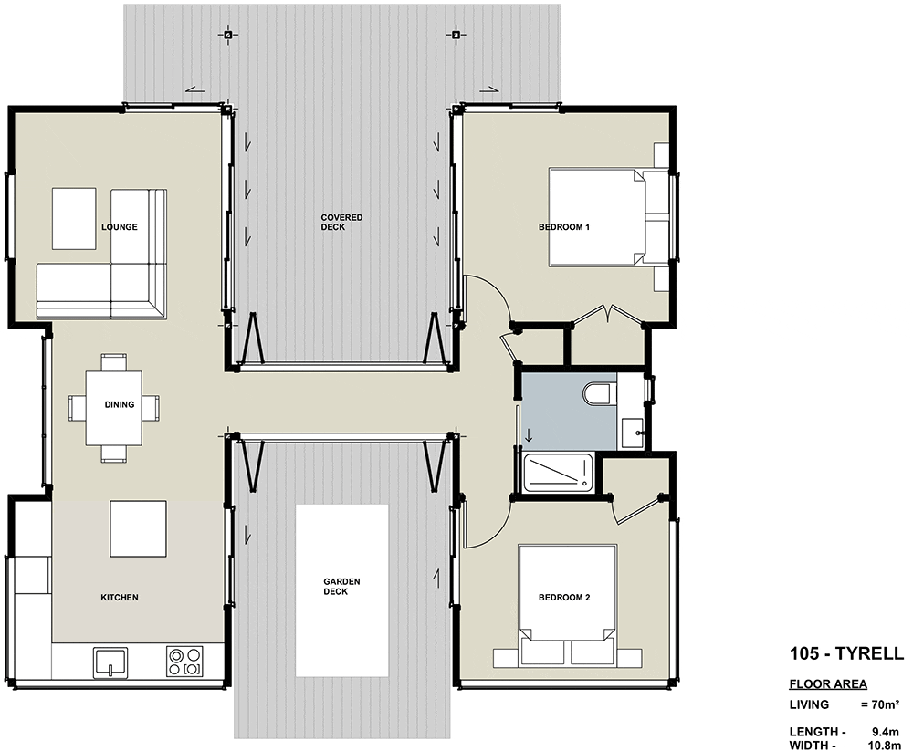 The Tyrell design Floor Plan