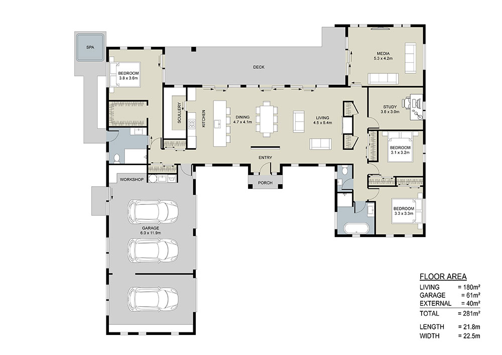 the Caldbeck floor plan