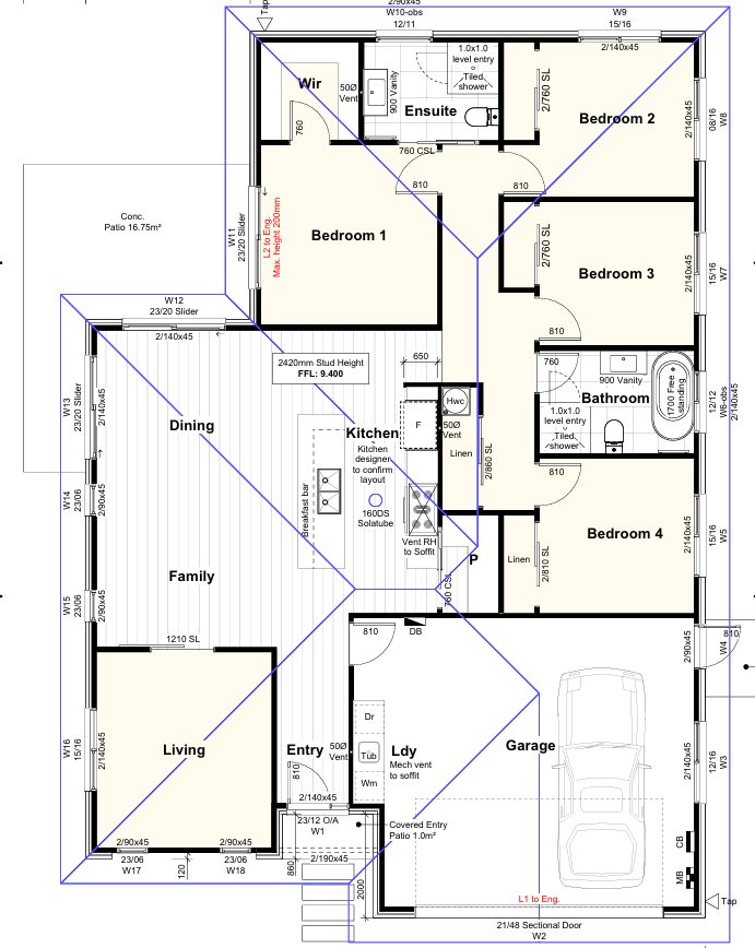 AK Showhome floor plan